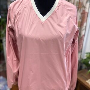 Tory Burch Pink V-Neck Pullover Polyester